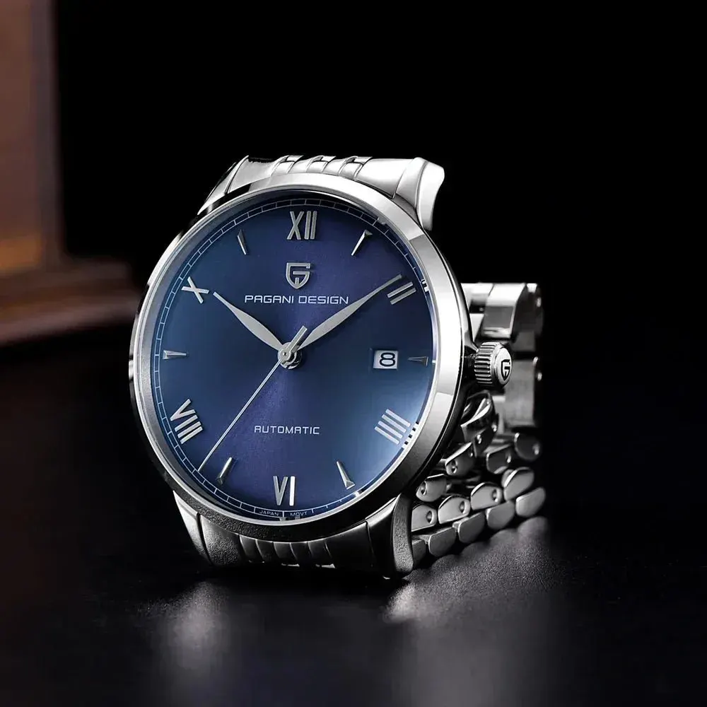 Montre Pagani Design Automatique 40 mm – Bleu / Acier