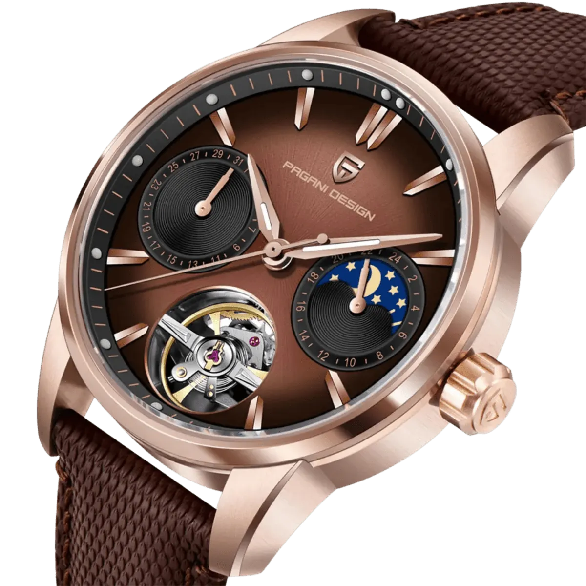 Montre Pagani Design PD-YS021 – Or marron