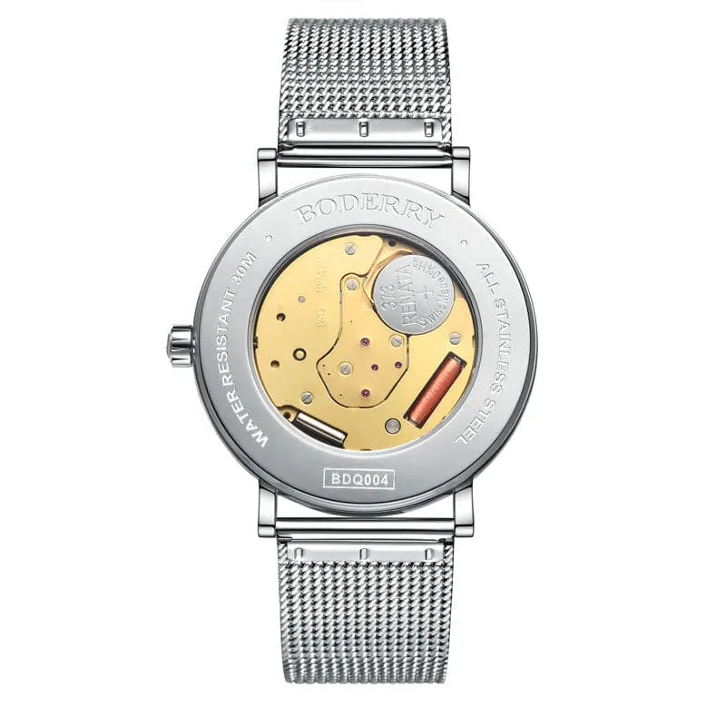 Montre Boderry Quartz 40 mm – Cuir
