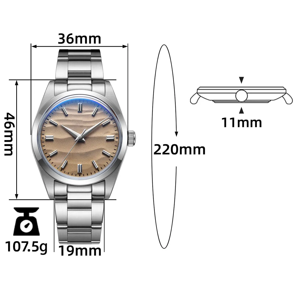 Montre Addiesdive AD2030 – Blanc