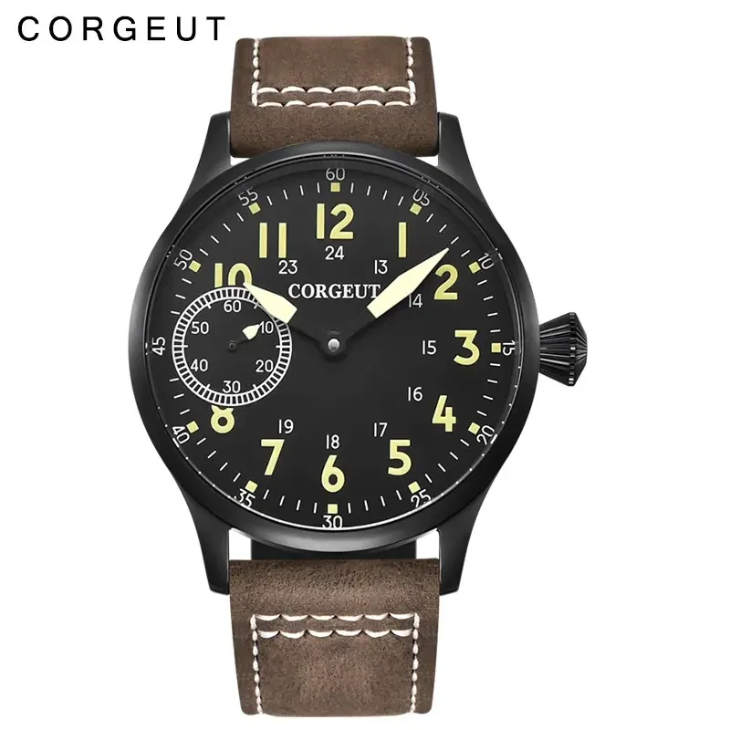 Montre Corgeut Mécanique manuel 44 mm – Argent