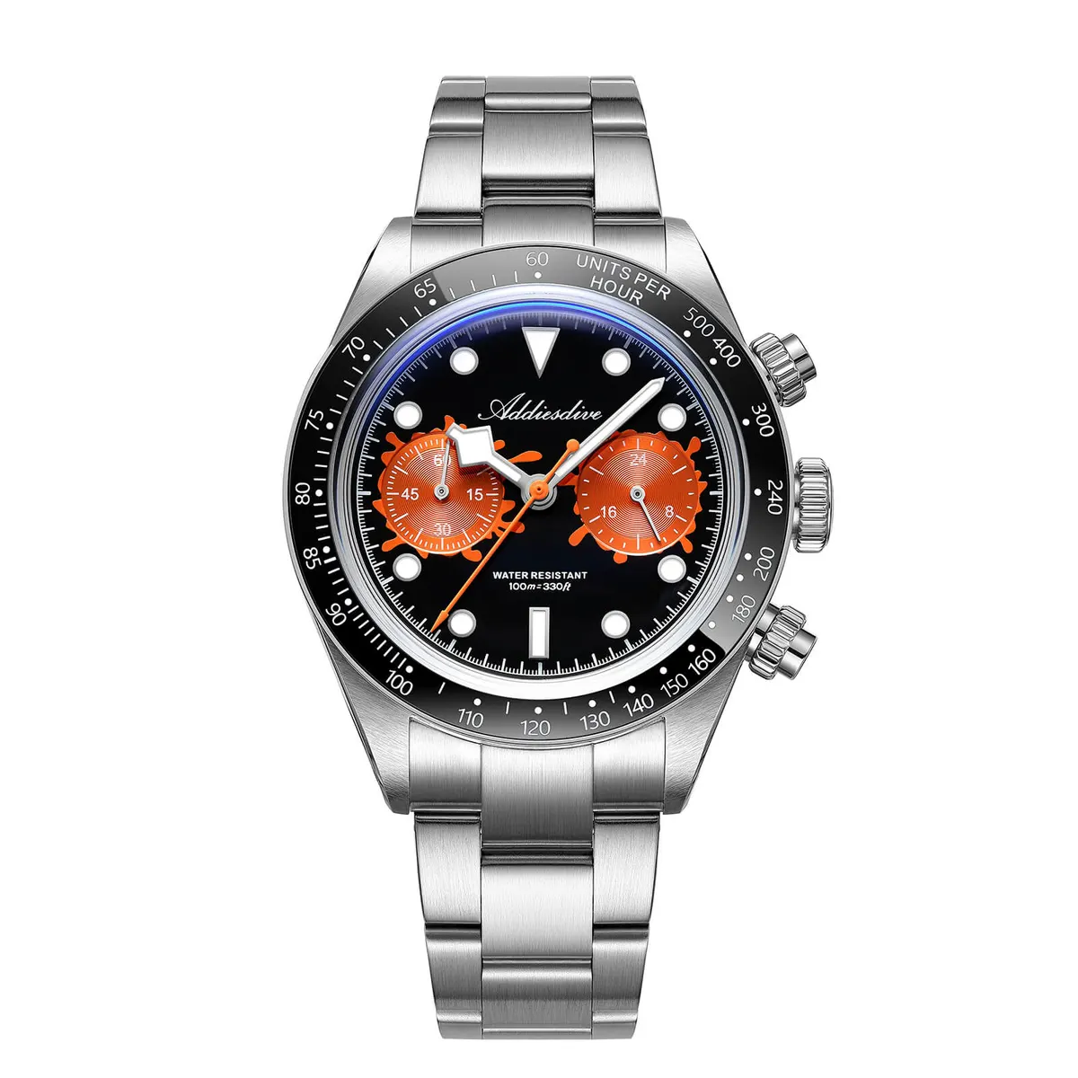 Montre Addiesdive AD2520 Méca-quartz 40 mm – Noir
