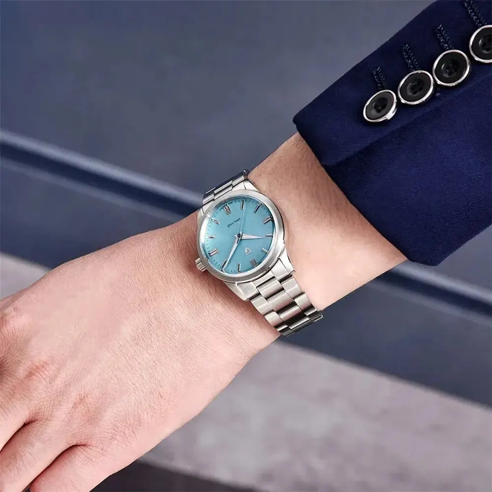 Montre Pagani Design Quartz 38 mm – Bleu ciel