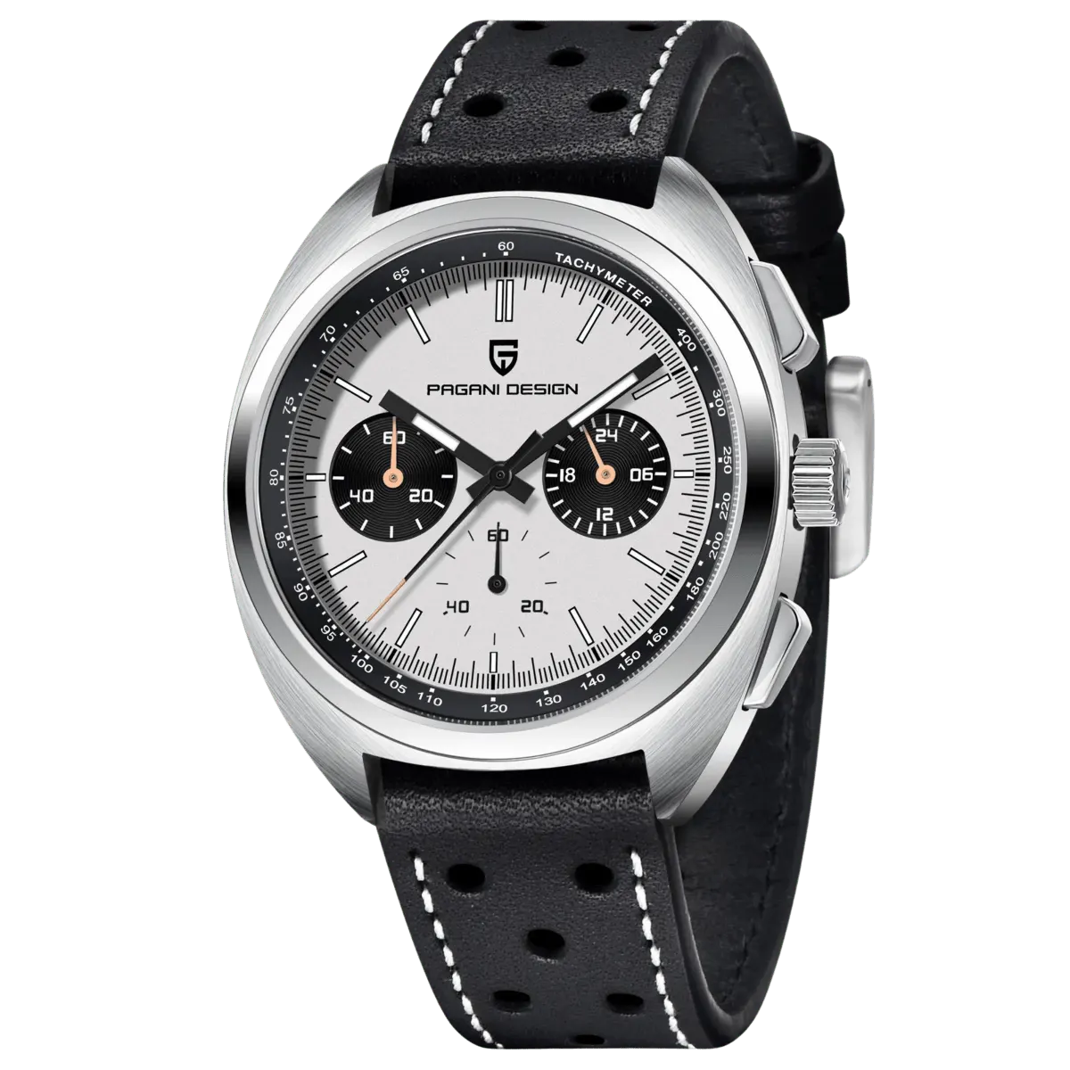 Montre Pagani Design PD-1782 Méca-quartz 39 mm – Blanc / Cuir