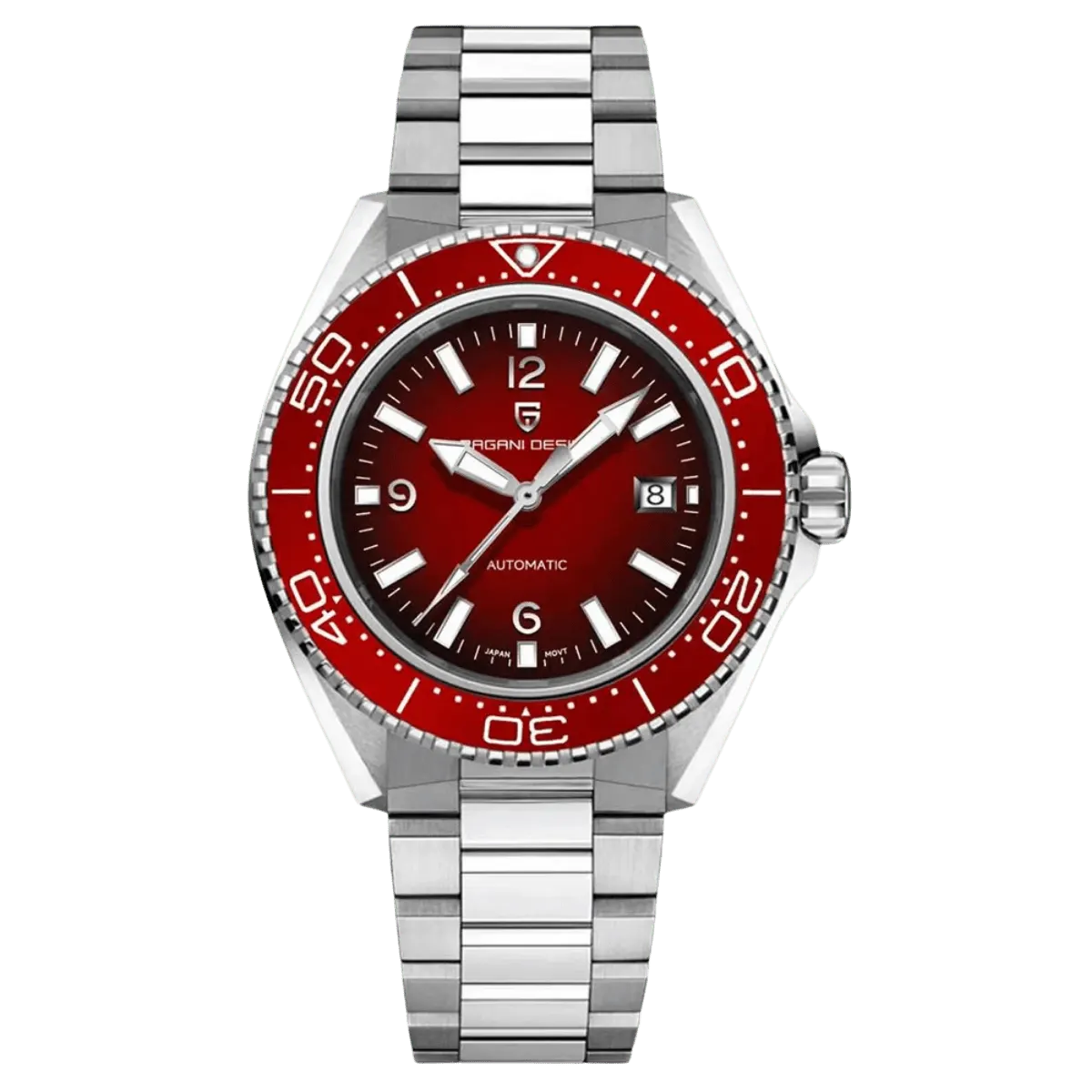 Montre Pagani Design PD-YS034 Automatique 42 mm – Rouge / Acier