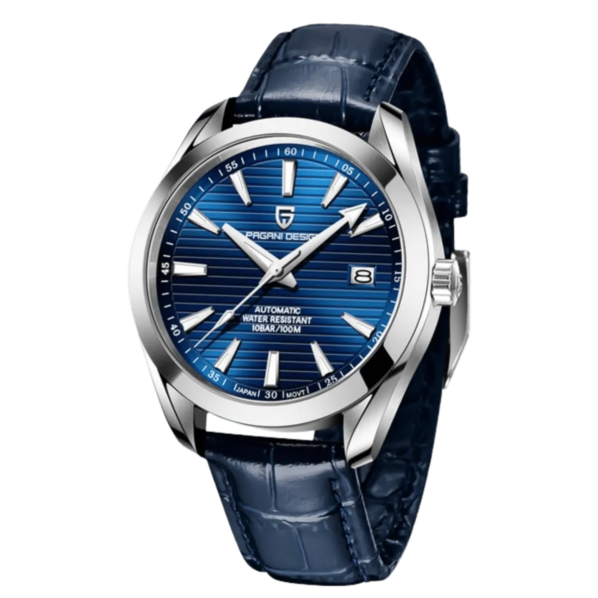 Montre Pagani Design PD-1688 Automatique 40 mm – Bleu / Cuir