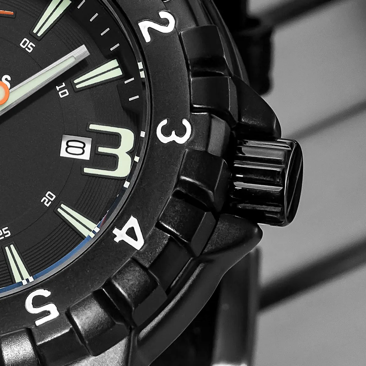 Montre Addiesdive MY-057 – Boîtier noir · Lunette noire · Cadran vert · Bracelet vert