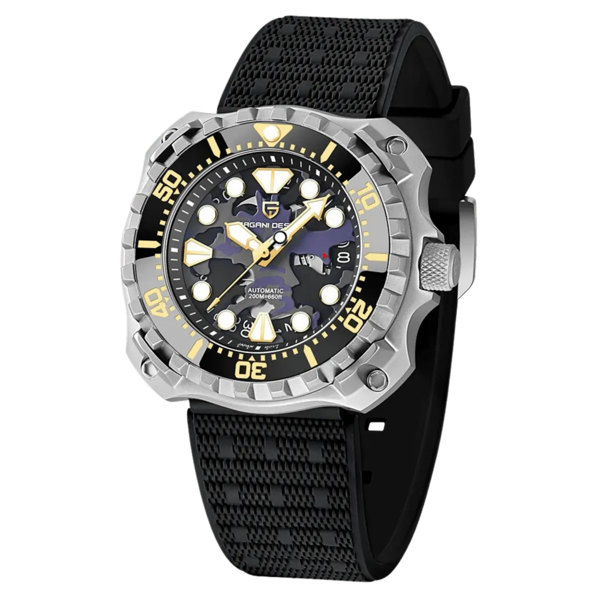 Montre Pagani Design PD-YN009 Automatique 40,7 mm – Noir / Argent