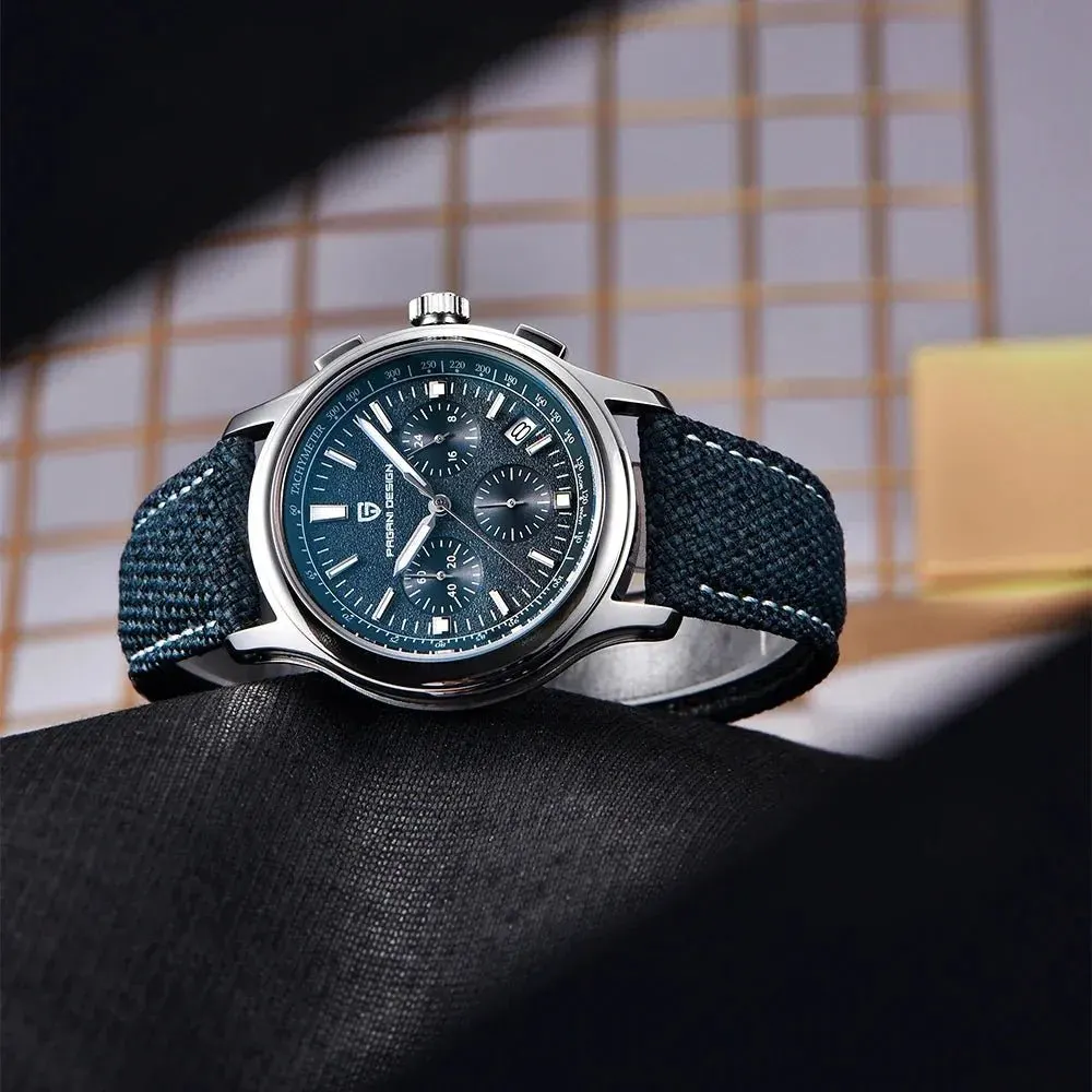 Montre Pagani Design Méca-quartz 40 mm – Bleu