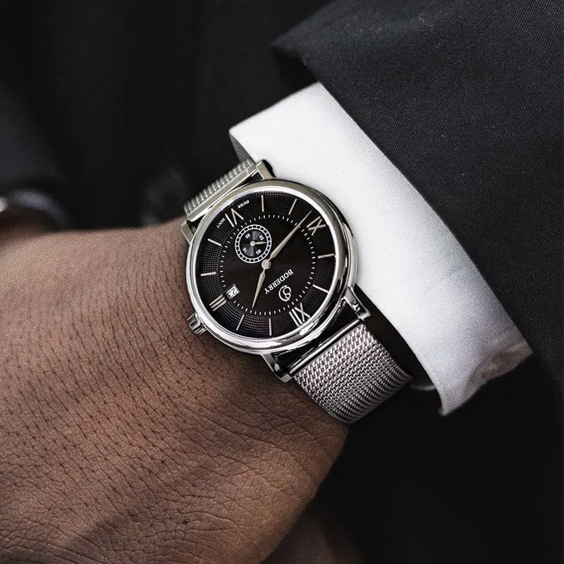 Montre Boderry Quartz 40 mm – Cadran noir