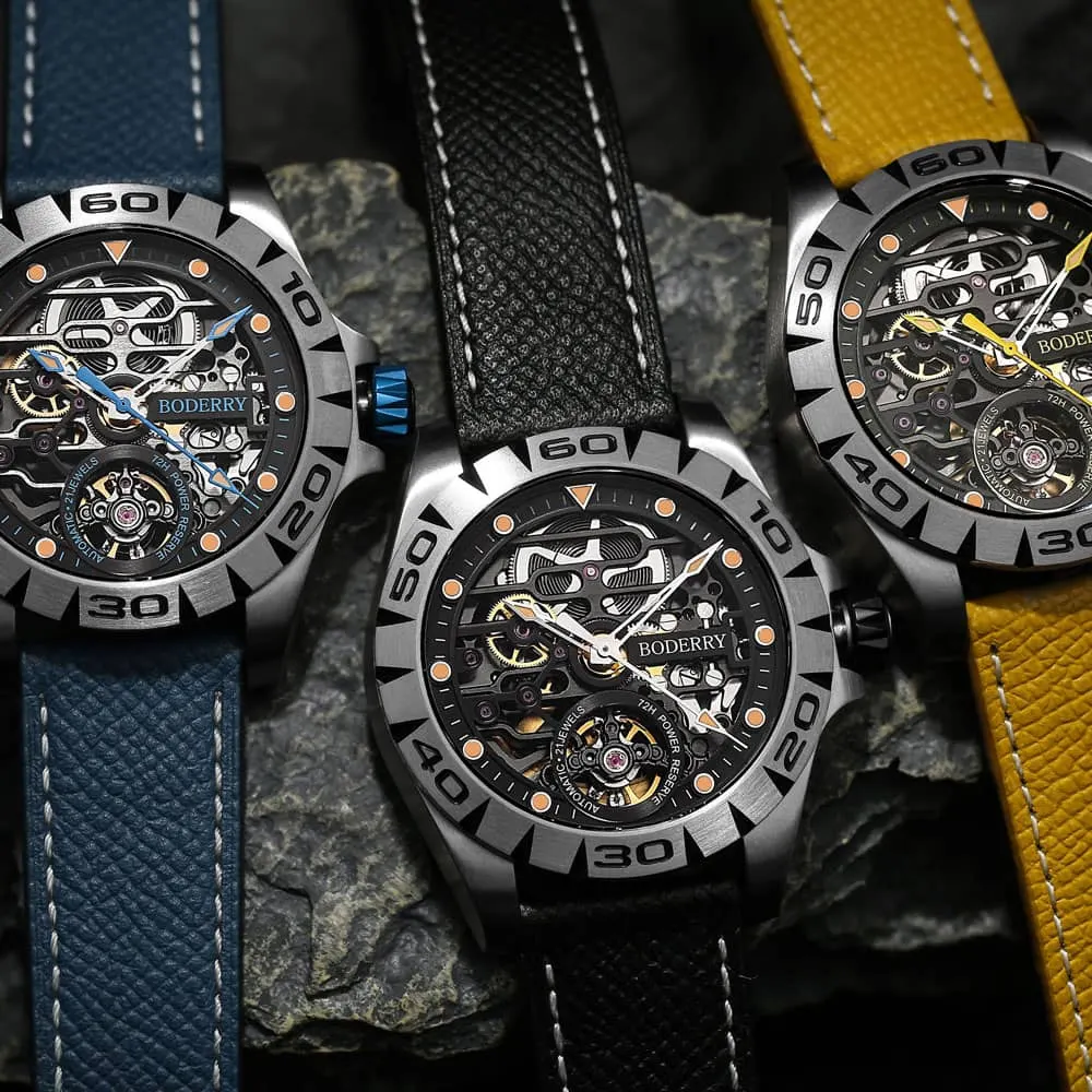 Montre Boderry Automatique 40 mm – Jaune