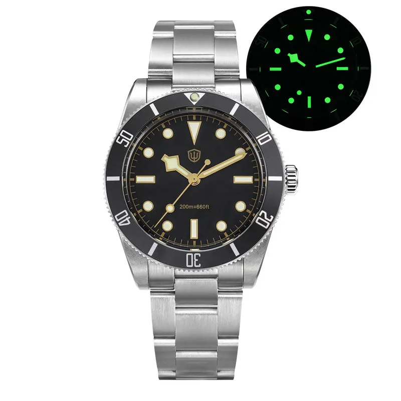 Montre Watchdives WD7922 Quartz 37 mm – Lunette noire