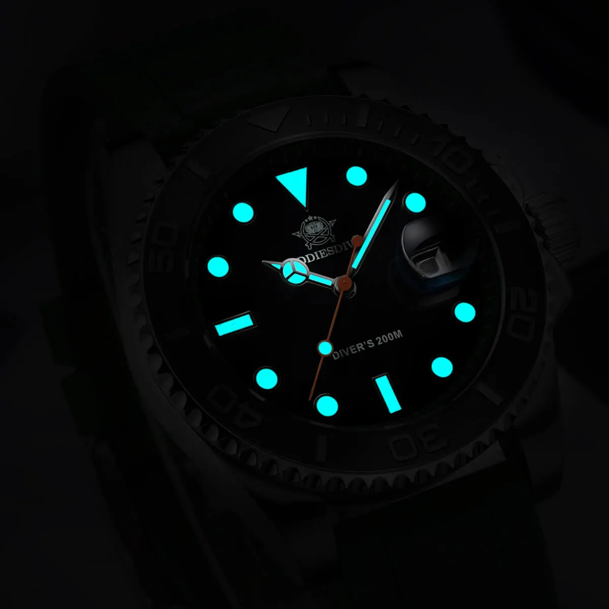Montre Addiesdive AD2040 – Orange / Argent / Bracelet caoutchouc