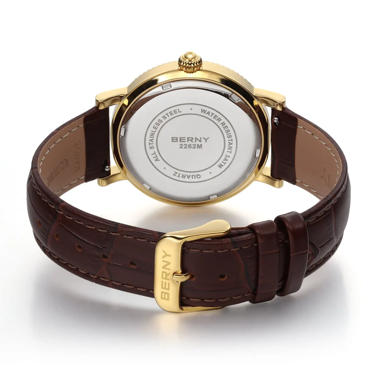 Montre Berny Quartz – Or / Noir