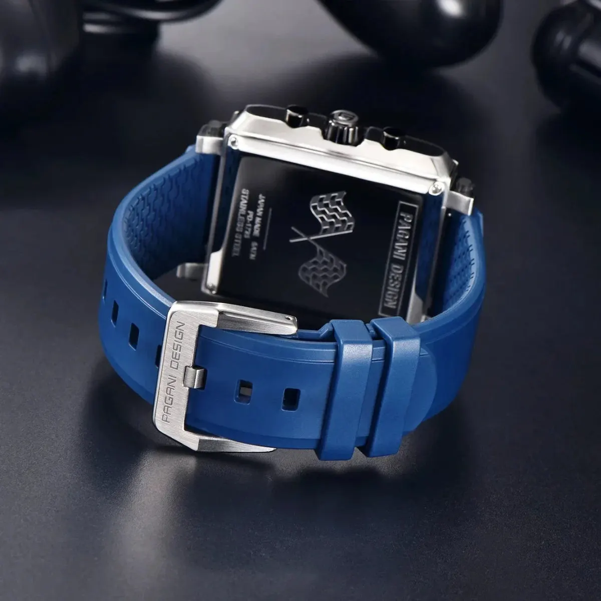 Montre Pagani Design Méca-quartz 42 mm – Or bleu
