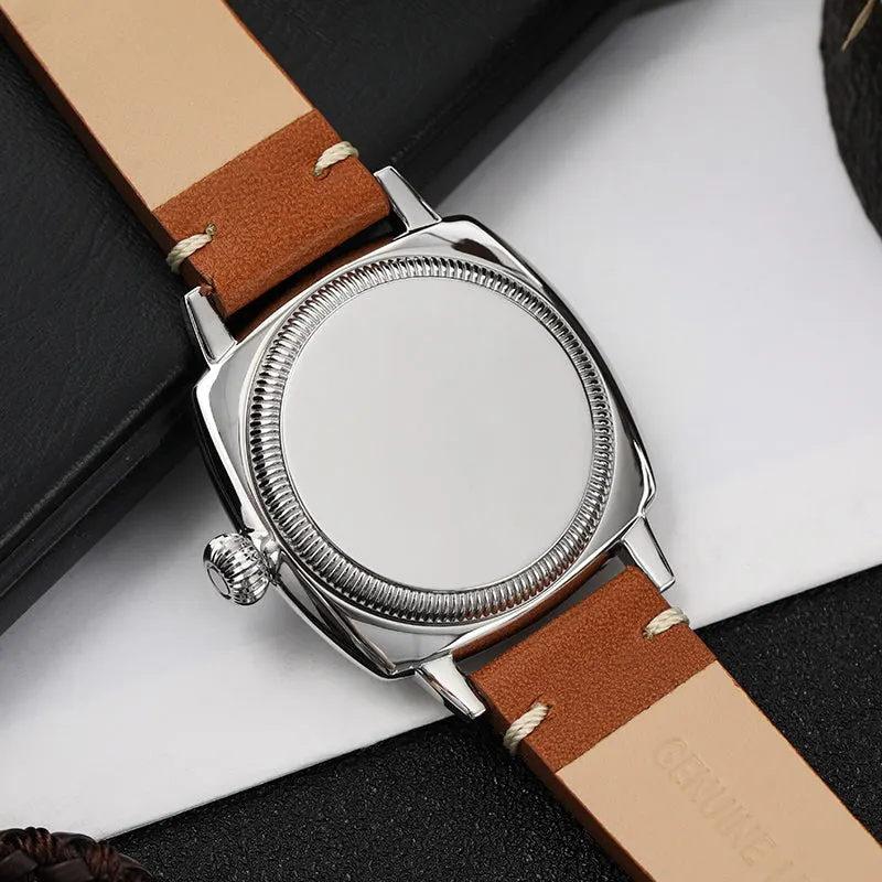 Montre Militado ML03 Quartz 36 mm – Noir cuir