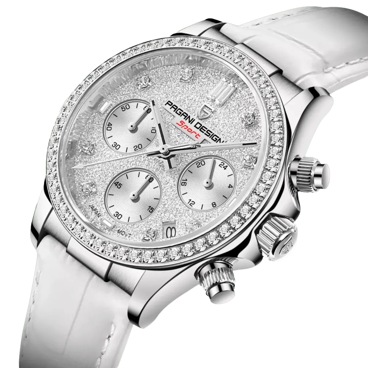 Montre Pagani Design Quartz 36 mm – Blanc
