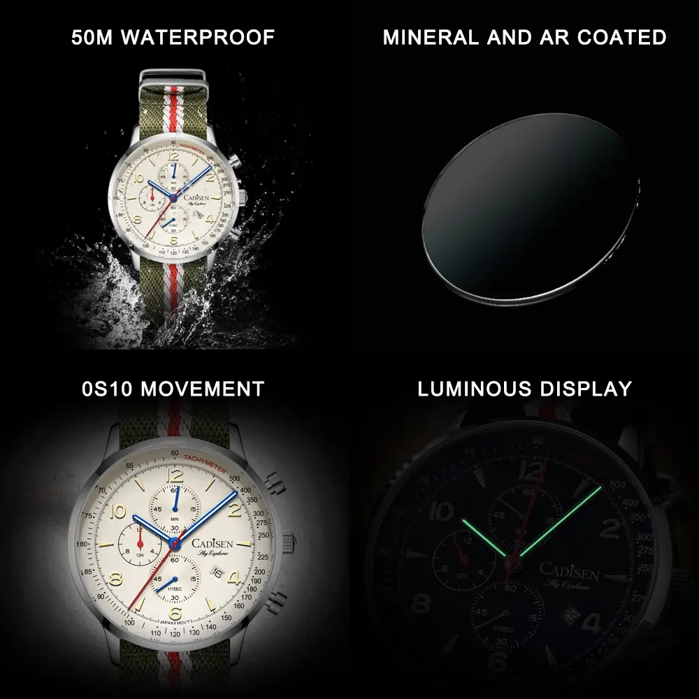 Montre Cadisen Quartz – Vert