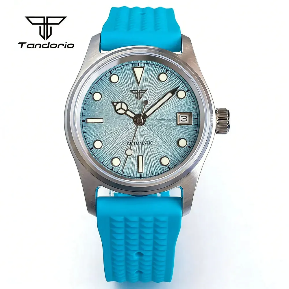 Montre Tandorio TD104Z Automatique 36 mm – Bleu / PT5000