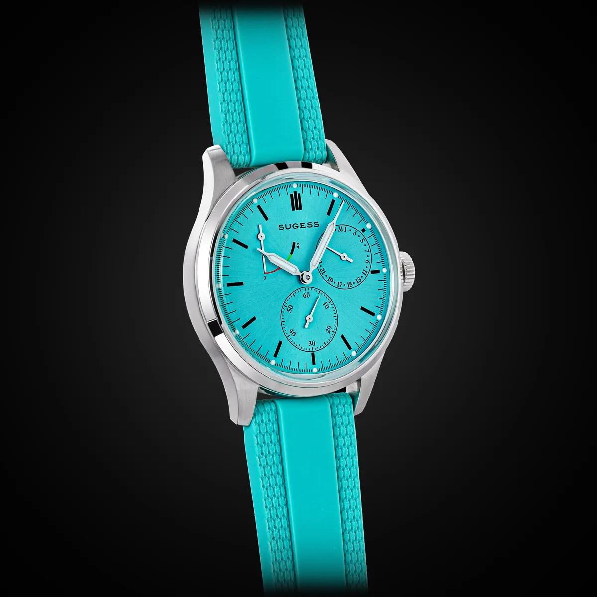 Montre Sugess S458 – Cadran bleu clair
