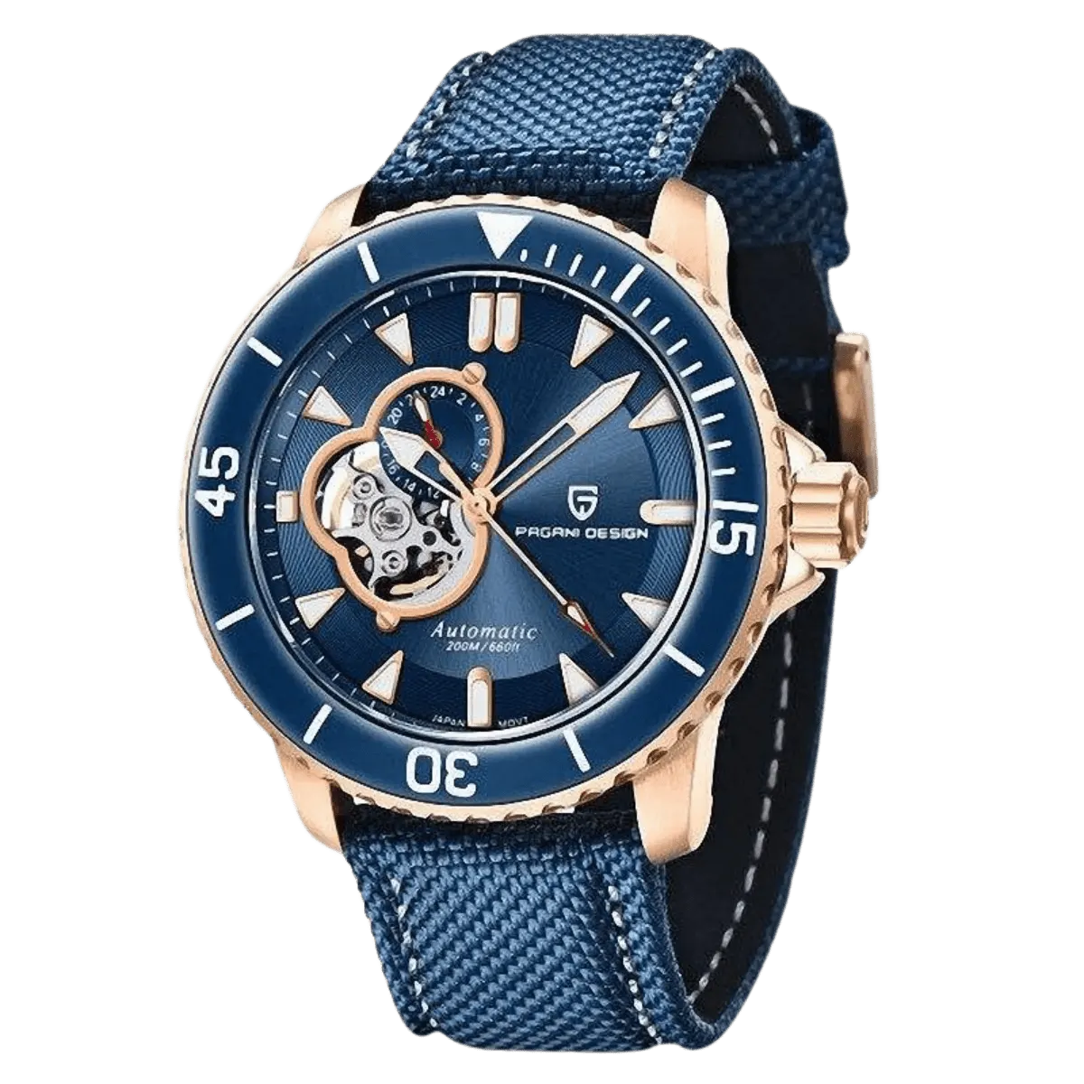 Montre Pagani Design PD-1674 Automatique 44 mm – Or bleu