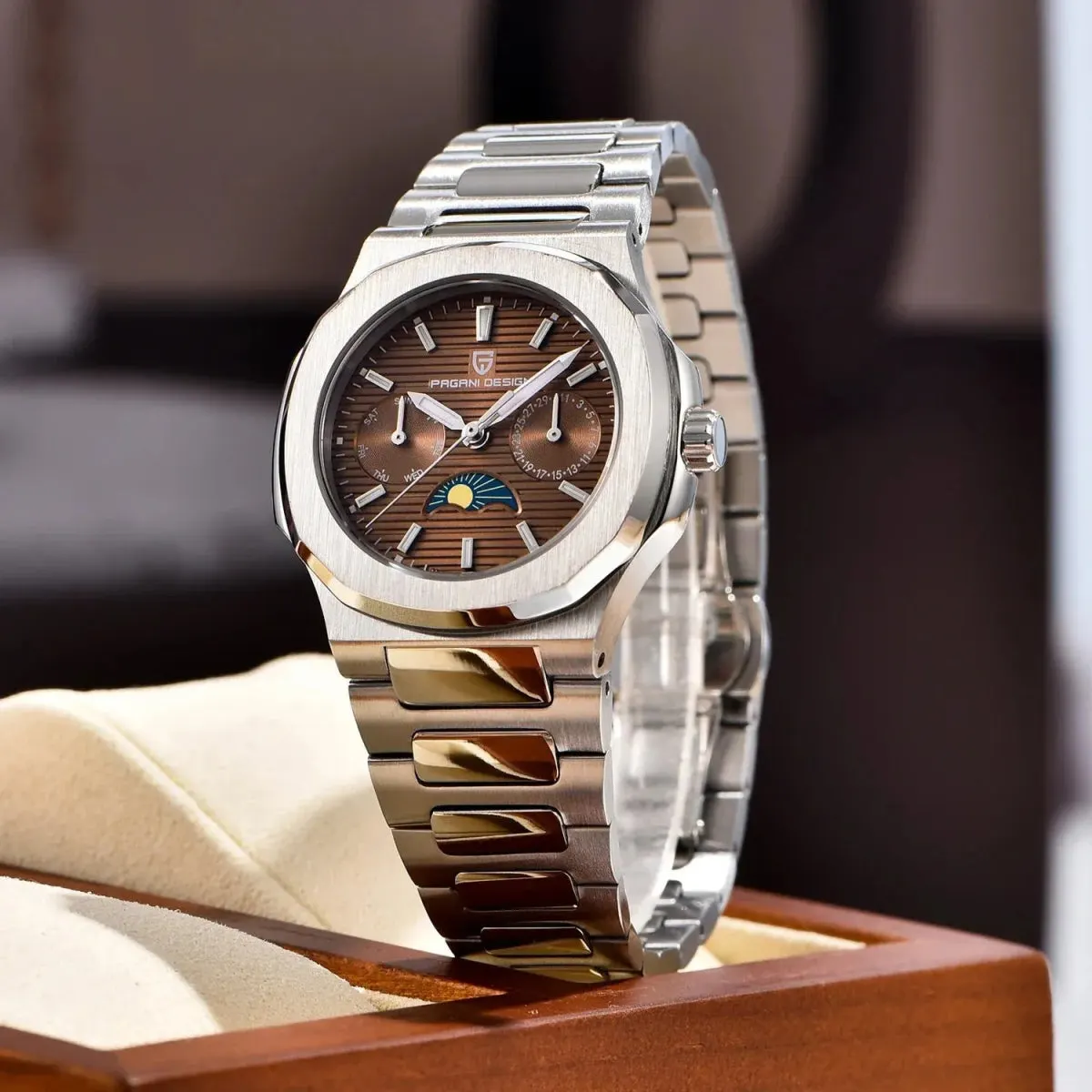 Montre Pagani Design PD-1786 Quartz 32,5 mm – Marron