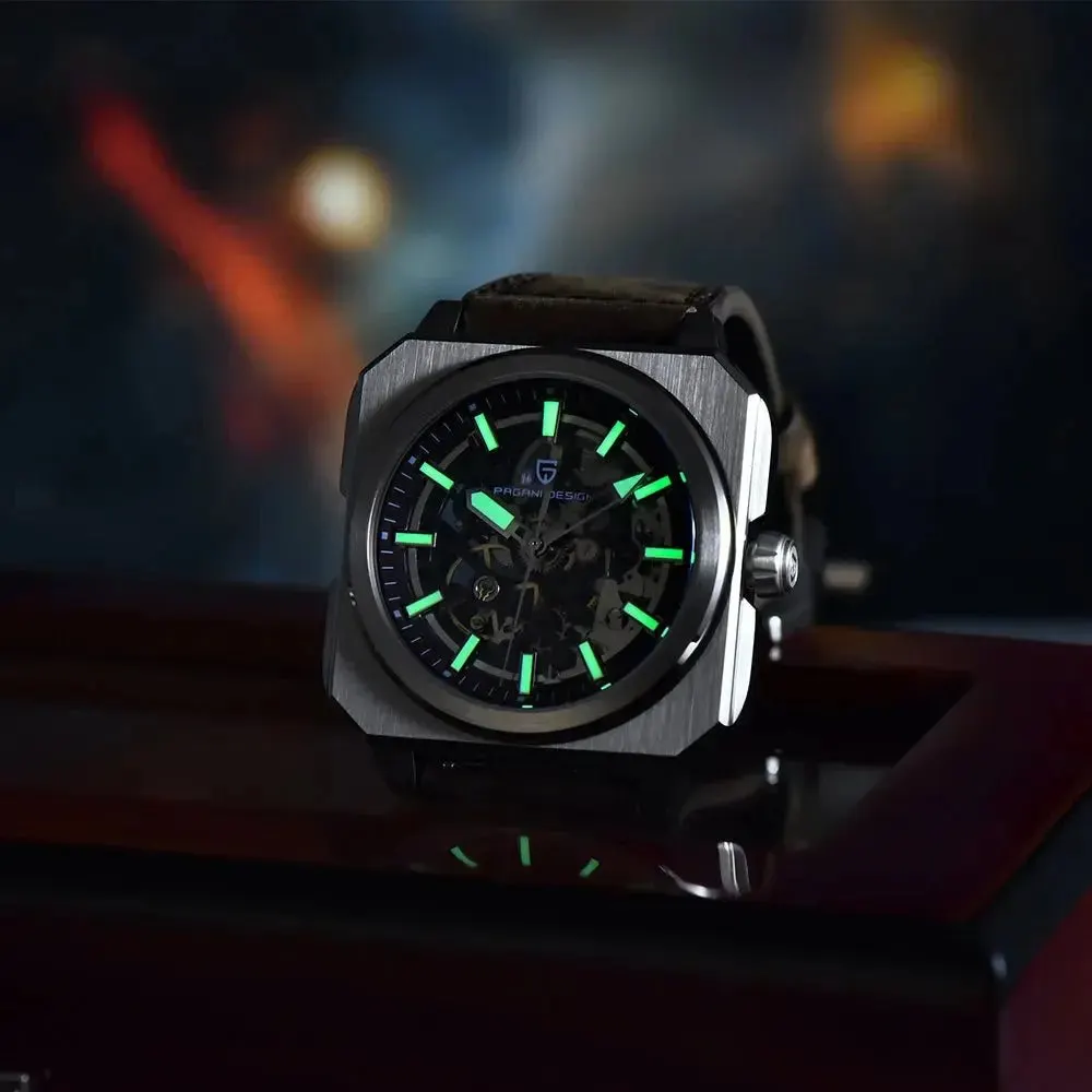 Montre Pagani Design Automatique 42 mm – Noir marron