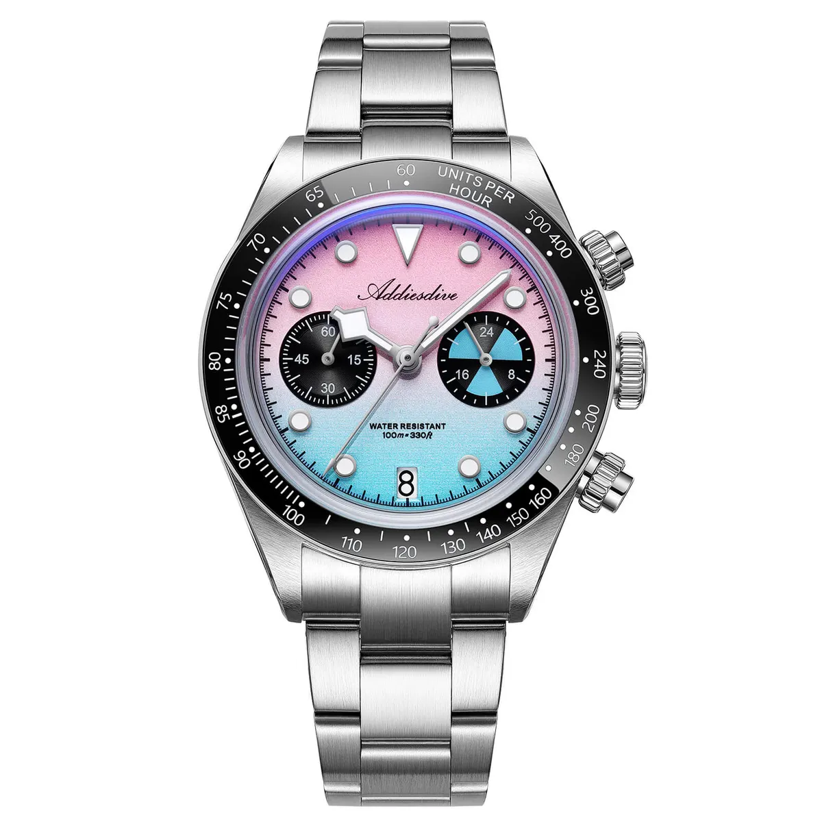 Montre Addiesdive AD2559 Méca-quartz 40 mm – Rose