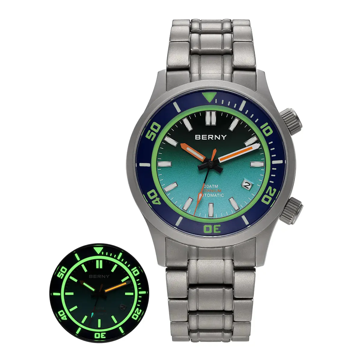 Montre Berny AMT149MS Automatique – Bleu clair