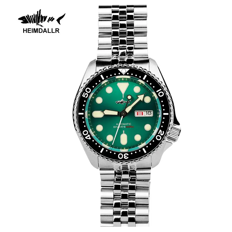 Montre Heimdallr SKX007 Automatique 42 mm – Soleillé vert