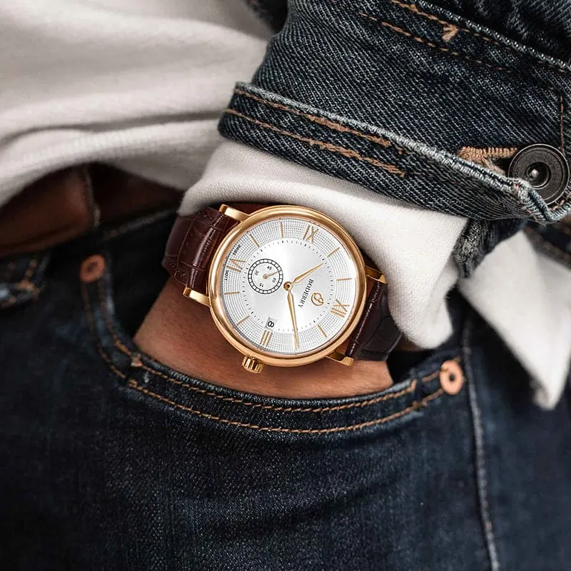 Montre Boderry Quartz 40 mm – Marron