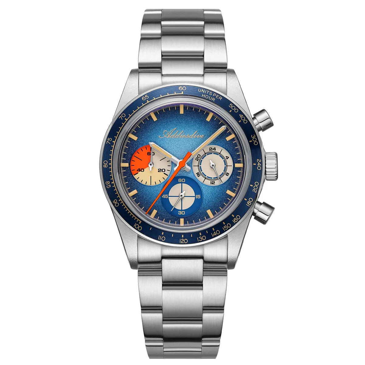 Montre Addiesdive AD2551 Quartz 37 mm – Bleu