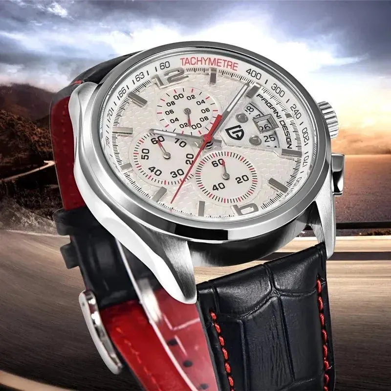 Montre Pagani Design Quartz 44 mm – Blanc