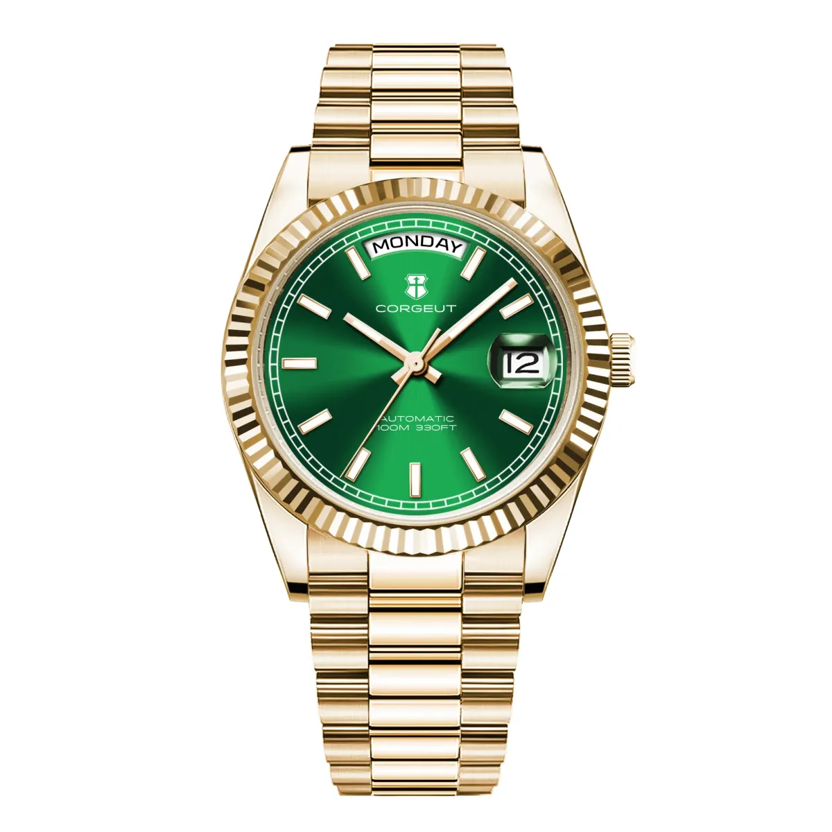 Montre Corgeut Automatique 39 mm – Turquoise