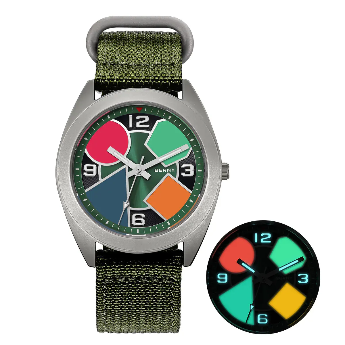 Montre Berny T2570M – Vert