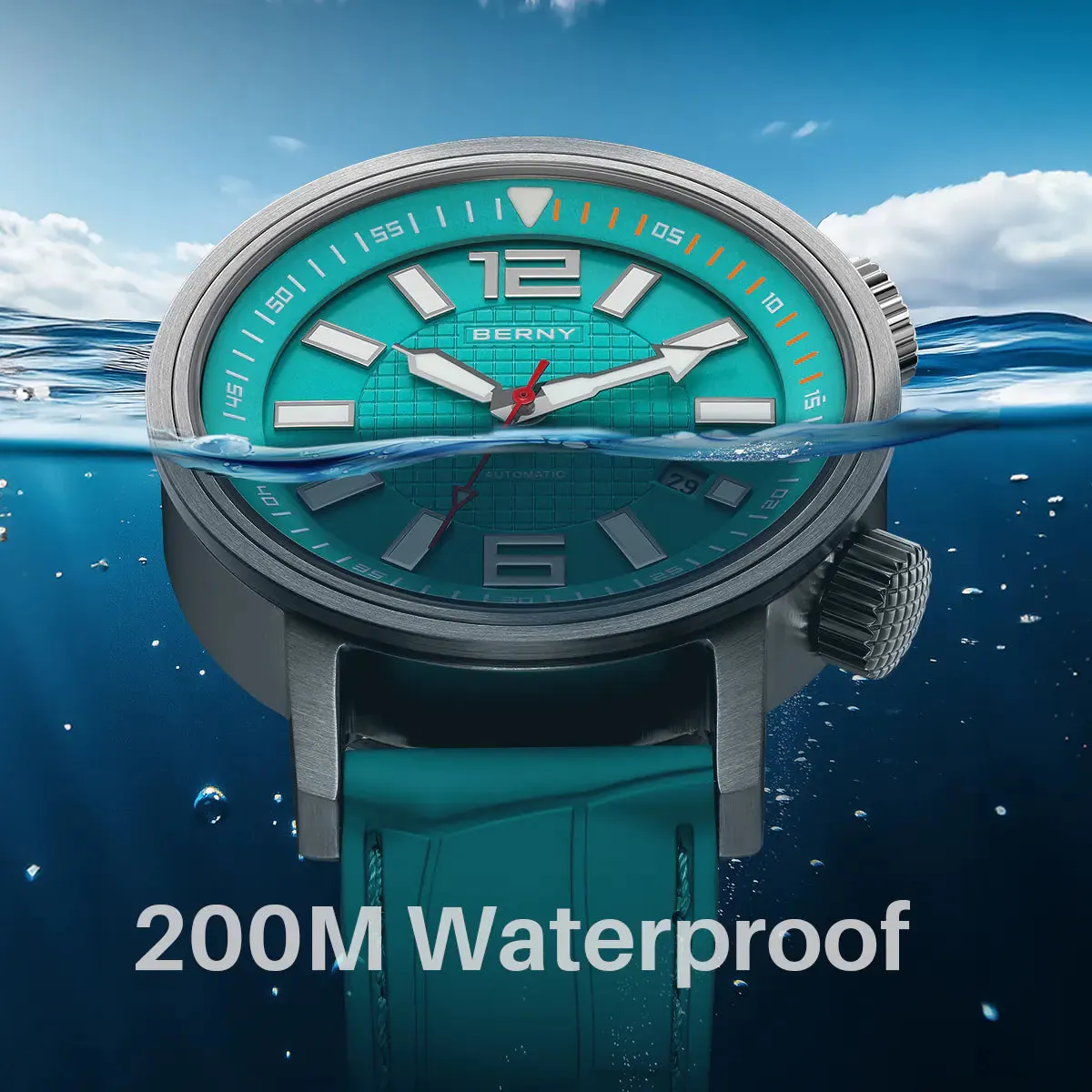 Montre Berny AM181M – Vert / Vert