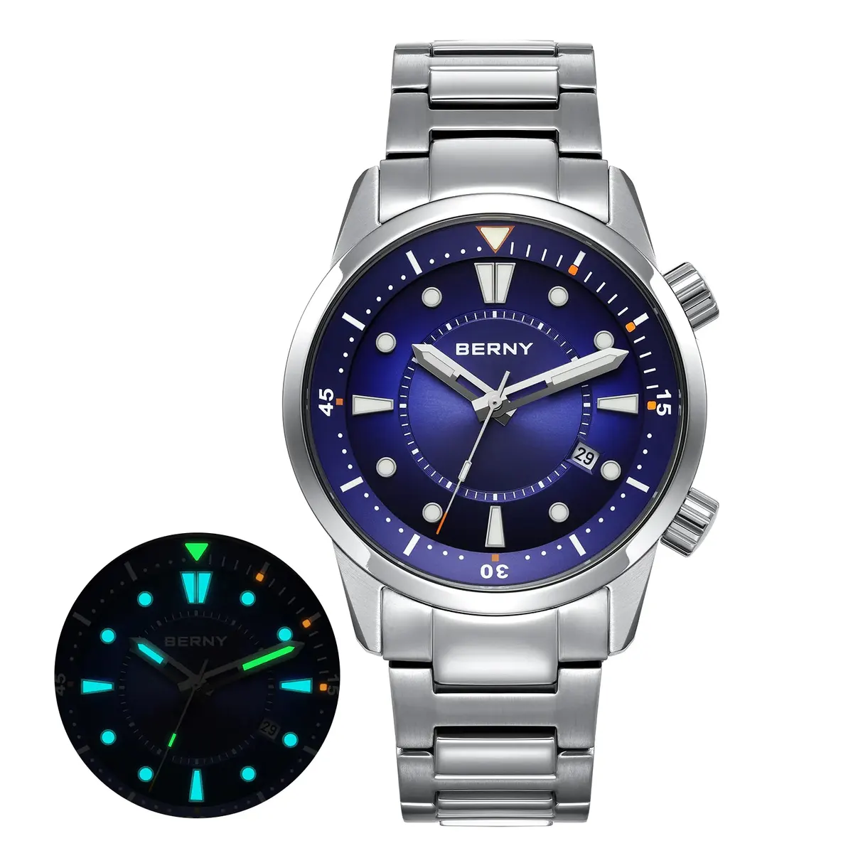 Montre Berny AM539MS Automatique – Bleu