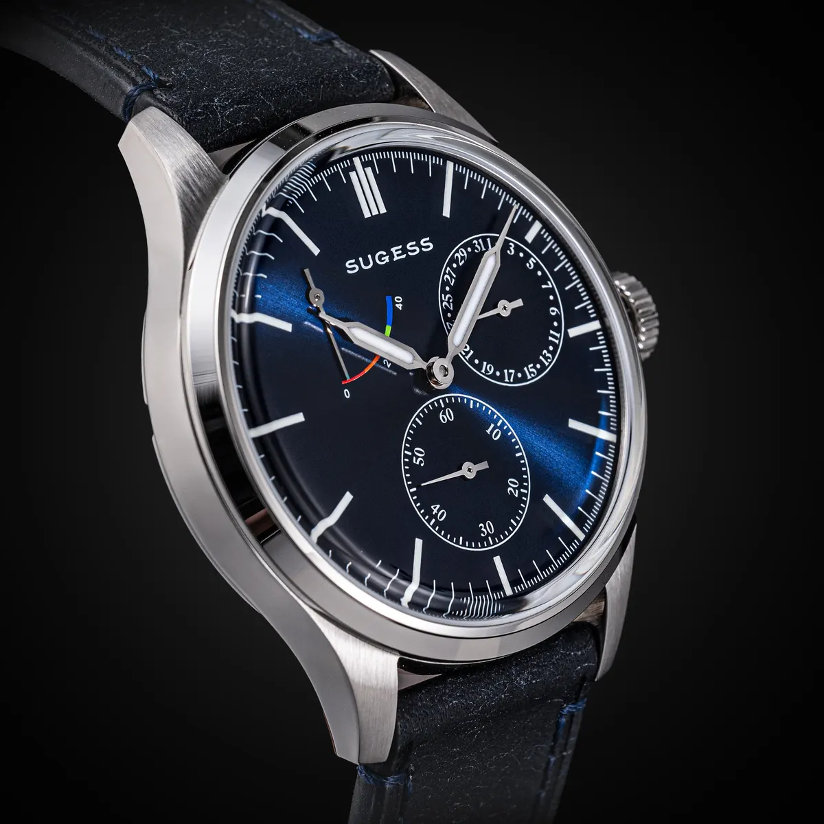 Montre Sugess S458 – Cadran bleu