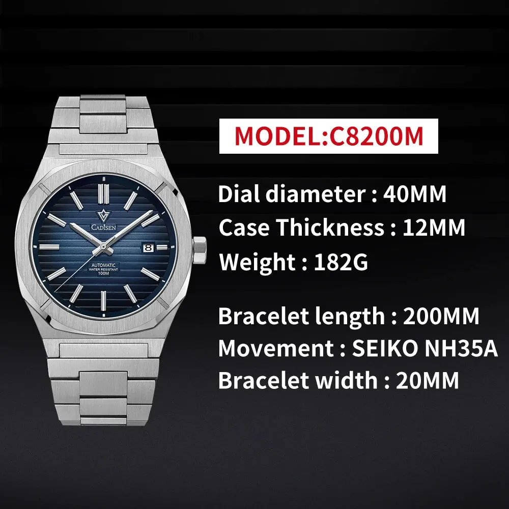 Montre Cadisen C8200 – Bleu ciel