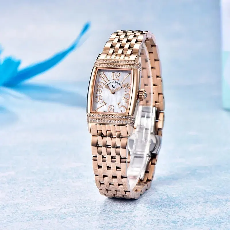 Montre Pagani Design Quartz 22 mm – Blanc / Or