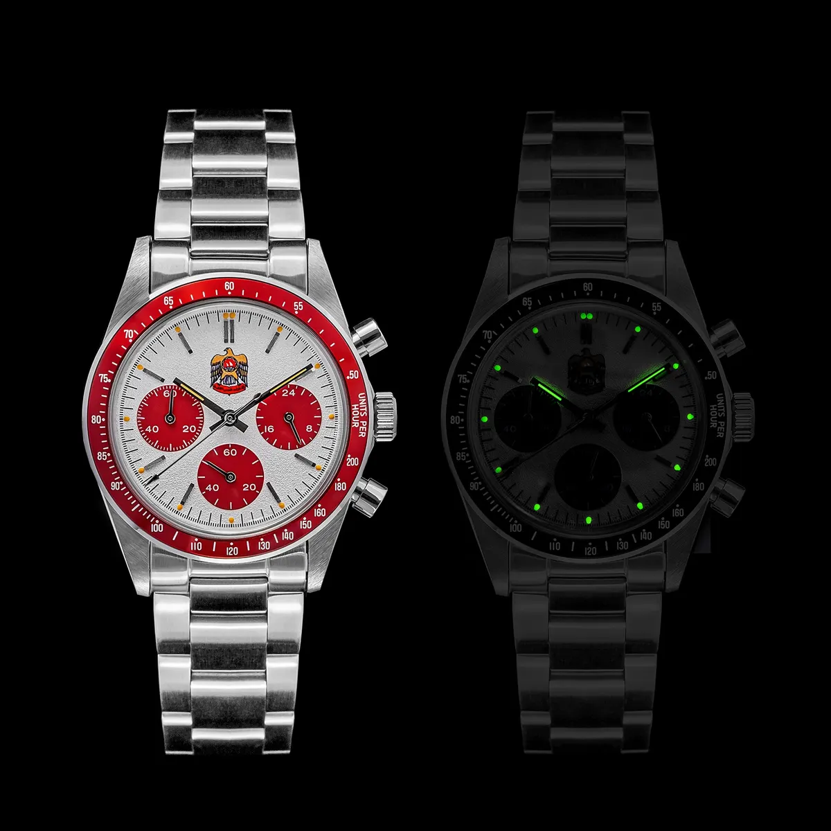 Montre Thorn T010 Méca-quartz 37 mm – Cadran blanc · Lunette noire