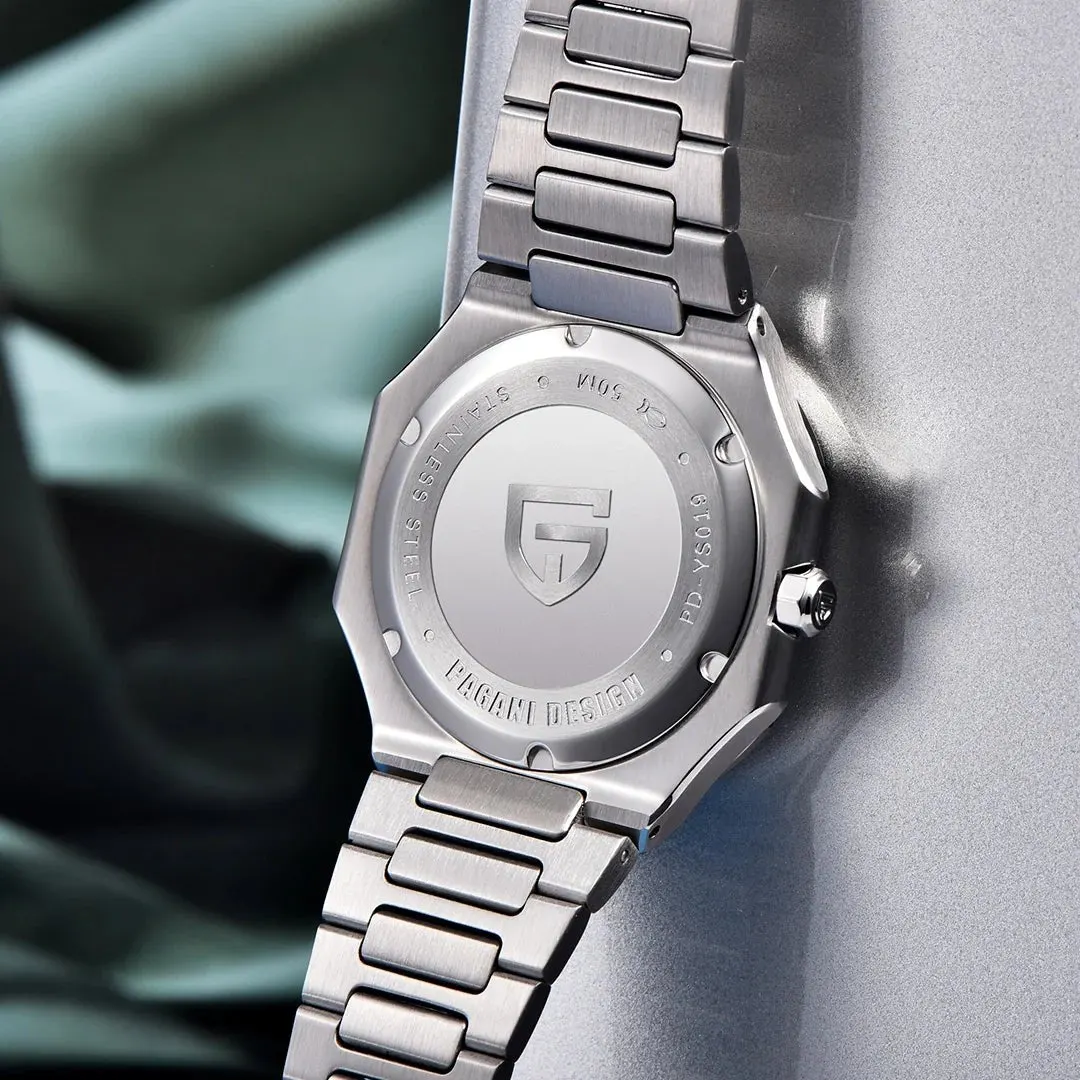 Montre Pagani Design PD-YS019 Quartz 37 mm – Bleu ciel / Acier