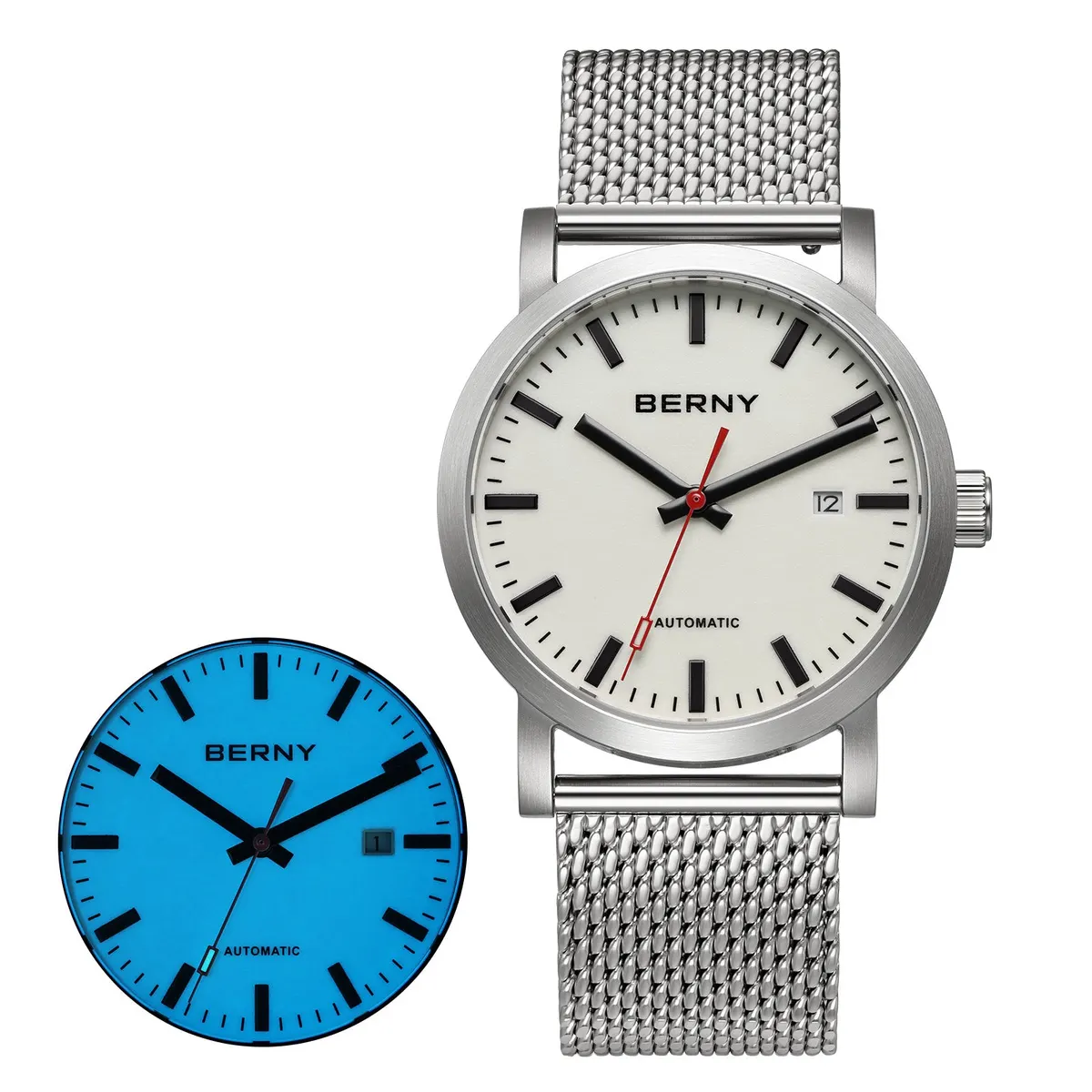 Montre Berny AM138M-L Automatique – Argent