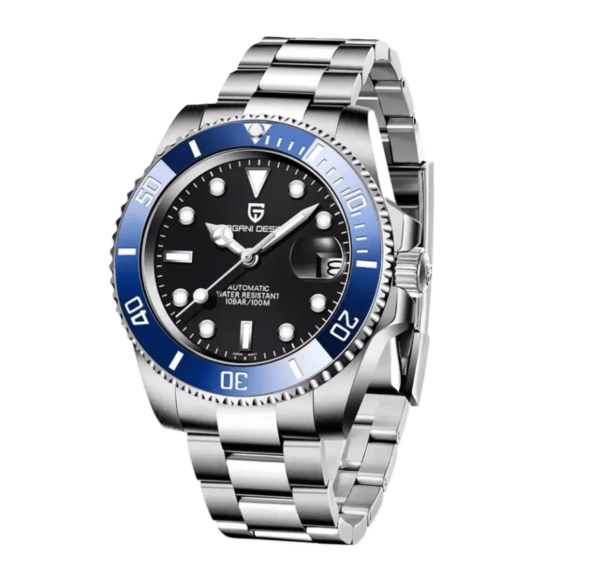 Montre Pagani Design PD-1661 Automatique 40 mm – Bleu / Bracelet Oyster
