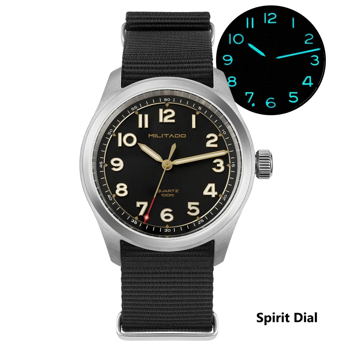 Montre Militado ML08 Quartz 38 mm – Nylon
