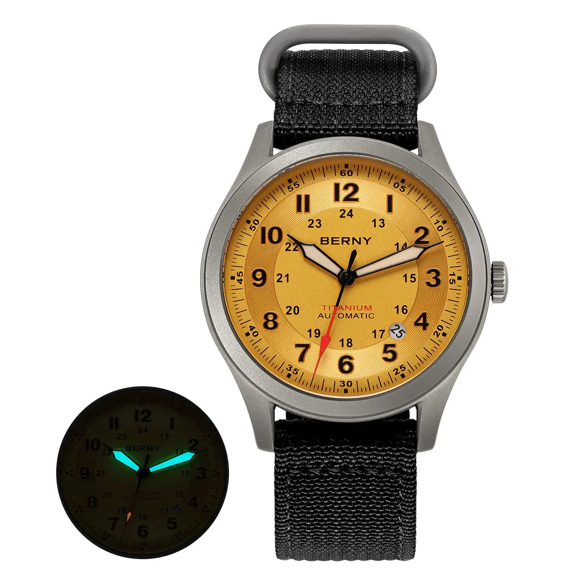 Montre Berny AMT163M Automatique – Jaune