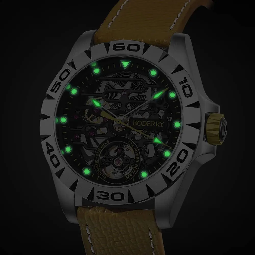 Montre Boderry Automatique 40 mm – Jaune