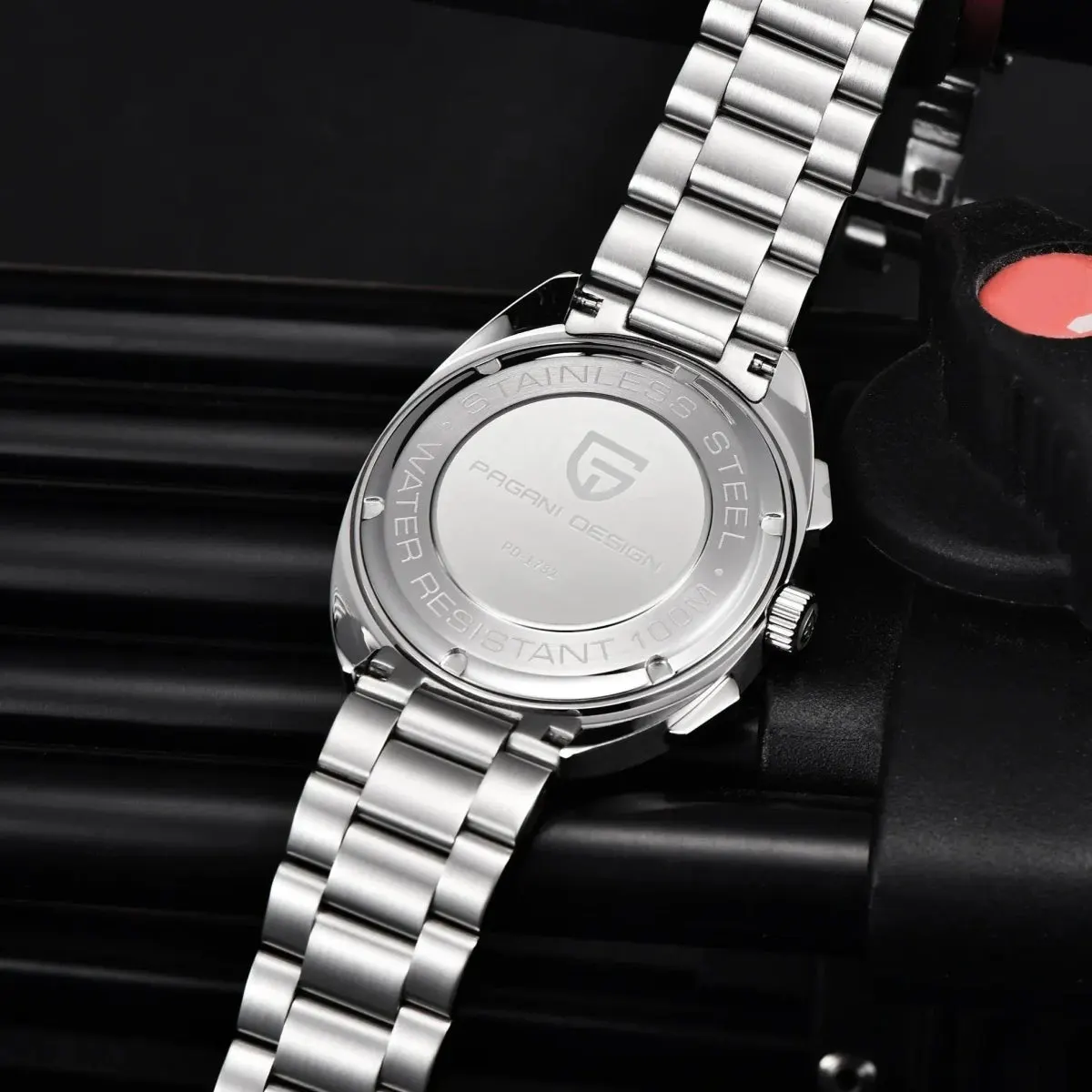 Montre Pagani Design Méca-quartz 39 mm – Blanc / Bracelet Oyster