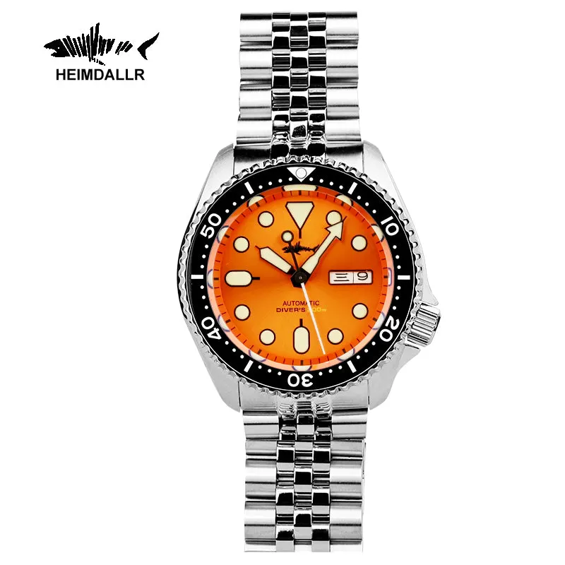 Montre Heimdallr SKX007 Automatique 42 mm – Soleillé orange