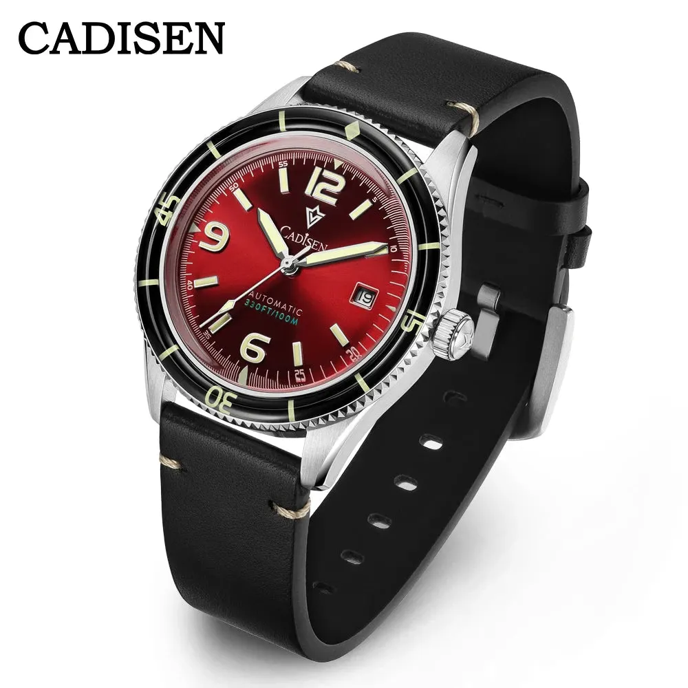Montre Cadisen C8239 Automatique 40 mm – Rouge